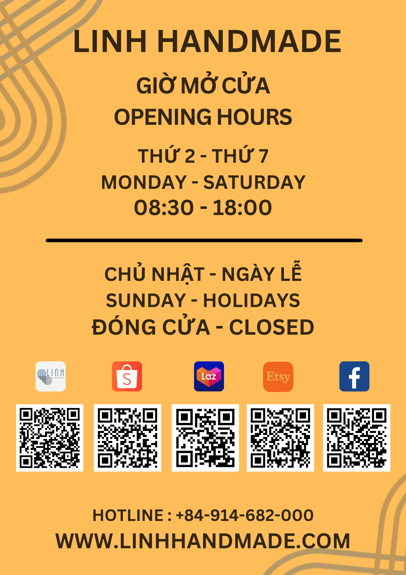 LINH HANDMADE OPENING HOURS